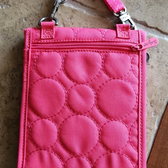 Thirty-One Vibrant Pink Quilted Crossbody Bag - Picture 4 of 12